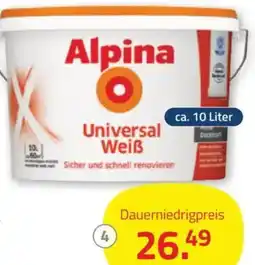 ROLLER Alpina Universalweiß Angebot