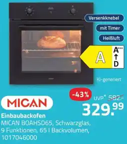 ROLLER Einbaubackofen MICAN BOAHSD65 Angebot