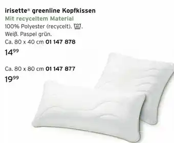 Tchibo Irisette Greenline Kopfkissen Angebot