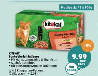 PENNY Kitekat Bunte Vierfalt In Sauce Angebot