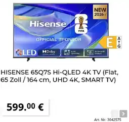 MediaMarkt HISENSE 65Q7S HI-QLED 4K TV Angebot