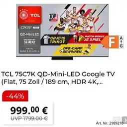 MediaMarkt TCL 75C7K QD-Mini-LED Google TV Angebot