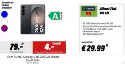 MediaMarkt SAMSUNG Galaxy S26 256 GB Black Angebot