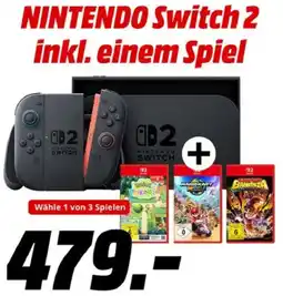 MediaMarkt NINTENDO Switch 2 inkl. einem Spiel Angebot