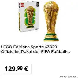 MediaMarkt LEGO Editions Sports 43020 Offizieller Pokal der FIFA Fußball Angebot