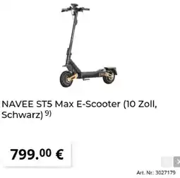 MediaMarkt NAVEE ST5 Max E-Scooter (10 Zoll, Schwarz) Angebot