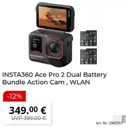 MediaMarkt INSTA360 Ace Pro 2 Dual Battery Bundle Action Cam, WLAN Angebot