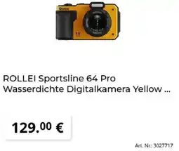 MediaMarkt ROLLEI Sportsline 64 Pro Wasserdichte Digitalkamera Yellow Angebot
