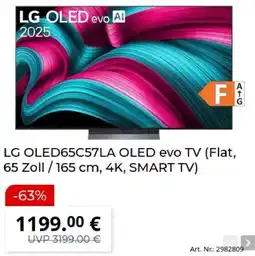 MediaMarkt LG OLED65C57LA OLED evo TV Angebot