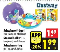Mäc Geiz Bestway Schwimmflügel, Strandball o. Schwimmring Angebot