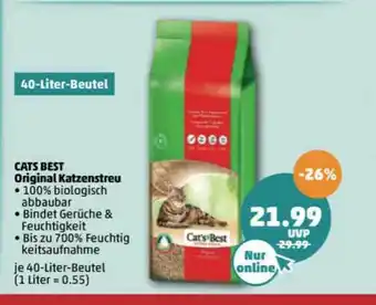 PENNY Cats Best Original Katzenstreu Angebot