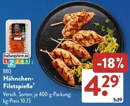 Aldi Süd BBQ Hähnchen Filetspieße Angebot