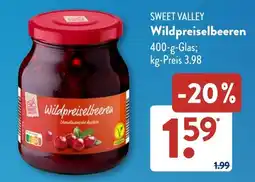 Aldi Süd SWEET VALLEY Wildpreiselbeeren Angebot