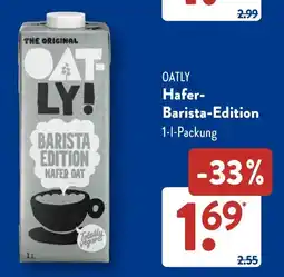 Aldi Süd OATLY Hafer Barista-Edition Angebot