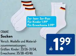 Aldi Süd CRANE Socken Angebot
