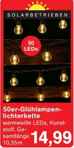 Wiglo Wunderland 50er-Glühlampenlichterkette Angebot