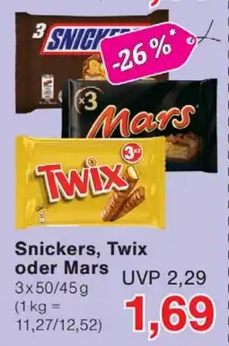 Wiglo Wunderland Snickers, Twix oder Mars Angebot
