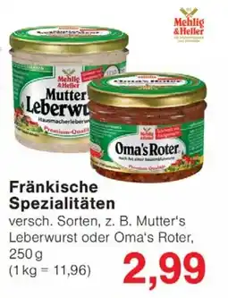 Wiglo Wunderland Fränkische Spezialitäten Angebot