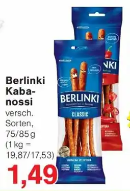 Wiglo Wunderland Berlinki Kabanossi Angebot