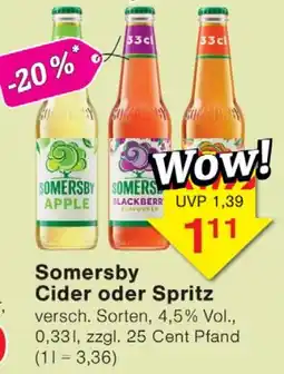 Wiglo Wunderland Somersby Cider oder Spritz Angebot