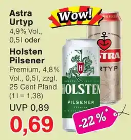 Wiglo Wunderland Astra Urtyp oder Holsten Pilsener Angebot