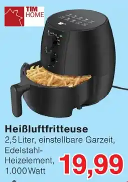 Wiglo Wunderland TIM HOME Heißluftfritteuse Angebot