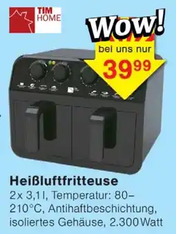 Wiglo Wunderland TIM HOME Heißluftfritteuse Angebot