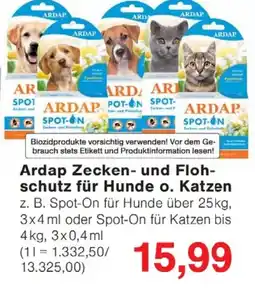 Wiglo Wunderland Ardap Zecken- und Flohschutz für Hunde o. Katzen Angebot