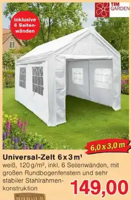 Wiglo Wunderland Universal-Zelt 6x3m Angebot