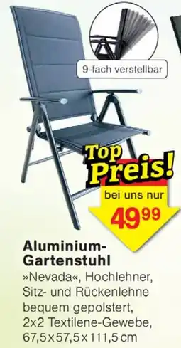 Wiglo Wunderland Aluminium Gartenstuhl Angebot
