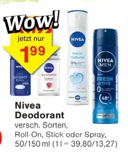 Wiglo Wunderland Nivea Deodorant Angebot
