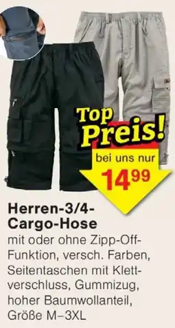 Wiglo Wunderland Herren-3/4- Cargo-Hose Angebot
