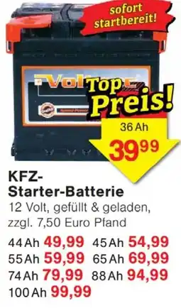 Wiglo Wunderland KFZ Starter-Batterie Angebot