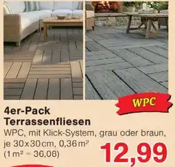 Wiglo Wunderland 4er-Pack Terrassenfliesen Angebot