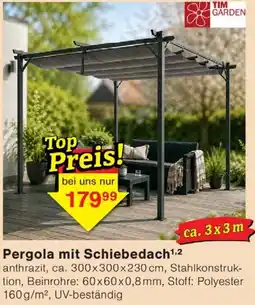 Wiglo Wunderland Pergola mit Schiebedach Angebot