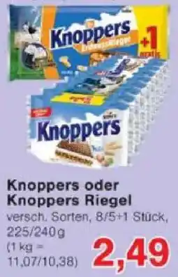 Jawoll Knoppers oder Knoppers Riegel Angebot