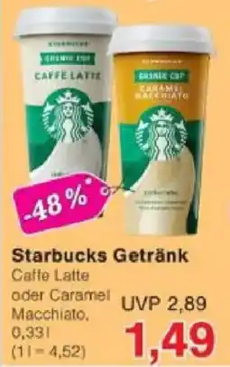 Jawoll Starbucks Getränk Angebot