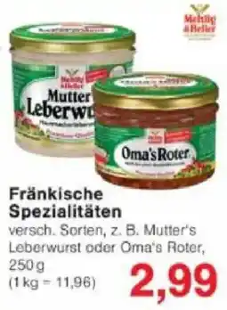 Jawoll Fränkische Spezialitäten Angebot