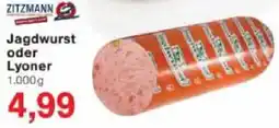 Jawoll ZITZMANN Jagdwurst oder Lyoner Angebot