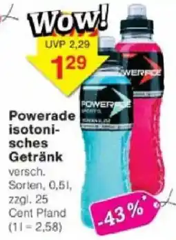 Jawoll Powerade isotonisches Getränk Angebot