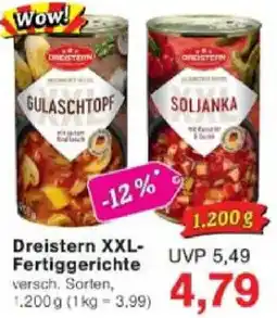 Jawoll Dreistern XXL Fertiggerichte Angebot