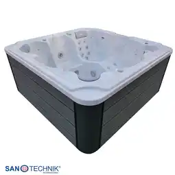Netto Marken-Discount OUTDOORPOOL+AD+ST OASIS MAXI white marble 210x210x95 cm Angebot