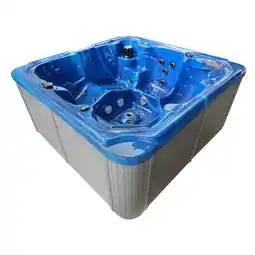 Netto Marken-Discount OUTDOORPOOL+AD+ST OASIS MAXI blue marble 210x210x95 cm Angebot