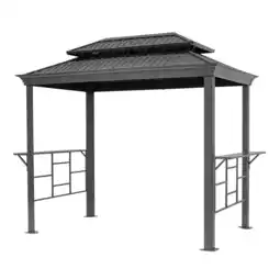 Netto Marken-Discount TOOLPORT Grillpavillon 2,8x1,8 m mit Stahldach anthrazit Angebot