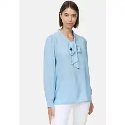 Netto Marken-Discount PM SELECTED Damen Edle Business Crepe Blue mit Schleife in Einheitsgröße PM62 Angebot