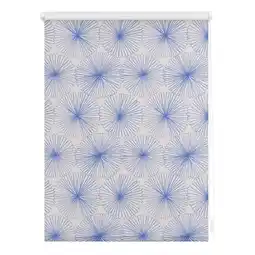 Netto Marken-Discount Lichtblick Rollo Klemmfix, ohne Bohren, blickdicht, Flower wheel - Blau Angebot