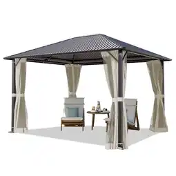 Netto Marken-Discount TOOLPORT Gartenpavillon Moonlight Superior, inkl. 4 Seitenteile 3x3.65 m Cream Angebot
