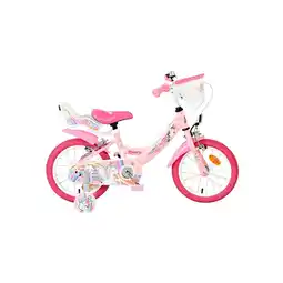 Netto Marken-Discount VOLARE Kinderfahrrad Unicorn 14 Zoll ohne Rücktrittbremse, rosa Angebot