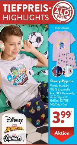 Aldi Süd Shorty-Pyjama Angebot