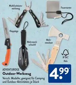 Aldi Süd ADVENTURIDGE Outdoor-Werkzeug Angebot